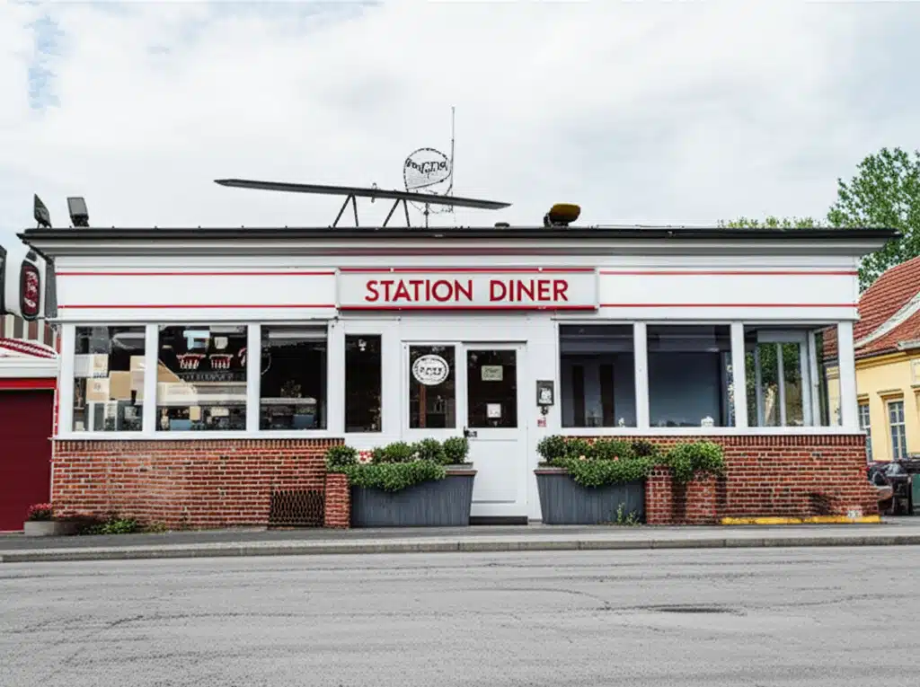 Station Diner 1 Station Diner: Klassisk amerikansk restaurant atmosfære