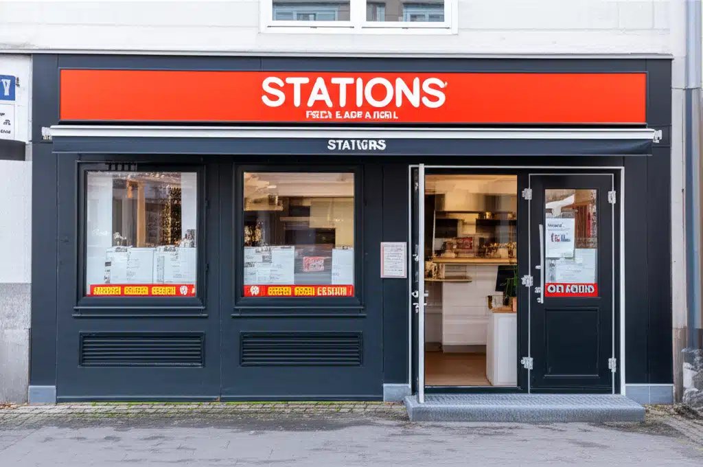 Stations Pizza & Grill 1 Stations Pizza & Grill: Lækker mad i hyggelig atmosfære