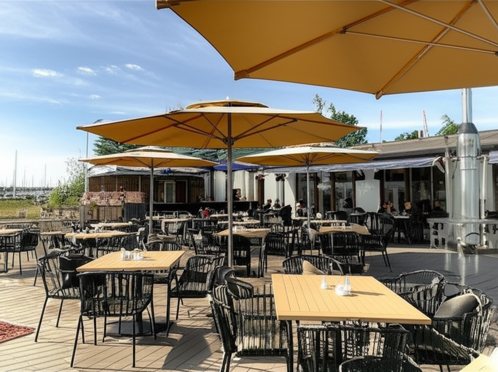 Sundbyholms Gästhamn: Restaurant & Café ved vandsiden