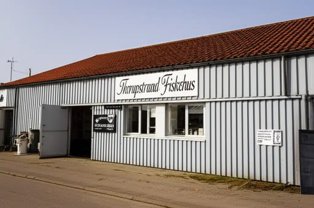 Thorupstrand Fiskehus 1 Thorupstrand Fiskehus: Traditionel Dansk Fisk restaurant ved Stranden