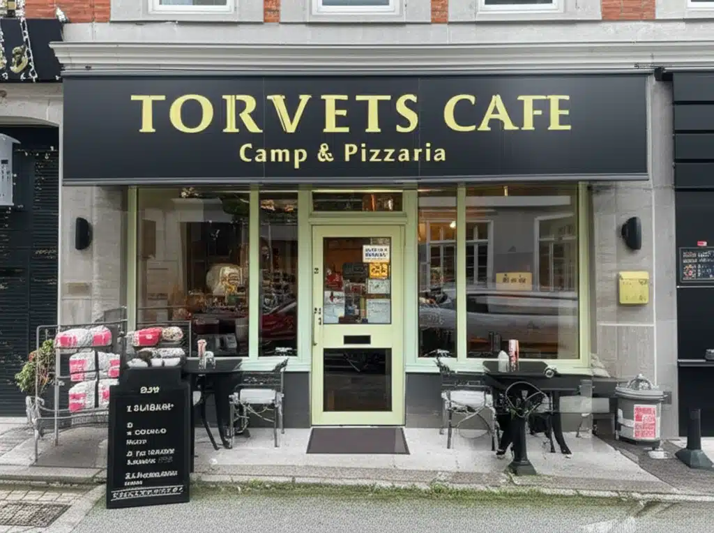 Torvets Cafe & Pizzaria 1 Torvets Cafe & Pizzaria: Lækker pizza og kaffe i hyggelig atmosfære