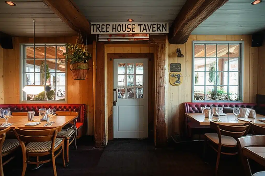 Tree House Tavern 1 Træhus Tavern: Hyggelig Atmosfære i Naturen