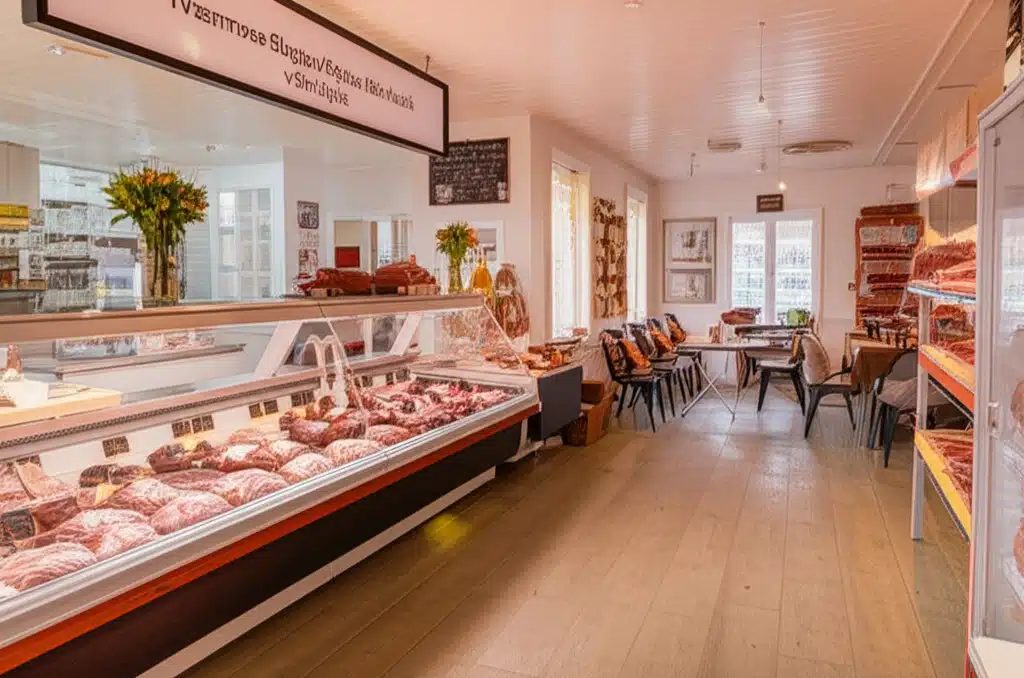 Tværmose Slagter/Gårdbutik v/Siri Hjelt 1 Tværmose Slagter/Gårdbutik: Lokale specialiteter og friske varer
