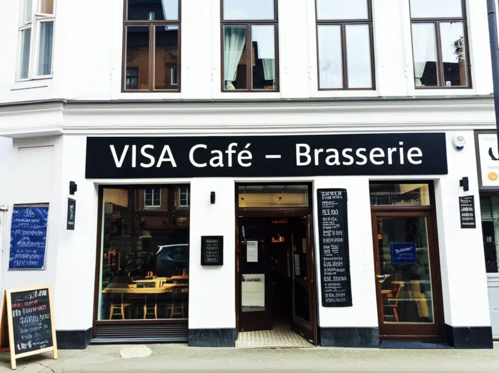 VISA Cafe - Brasserie 1 VISA Cafe Brasserie - Hyggelig atmosfære og lækre retter