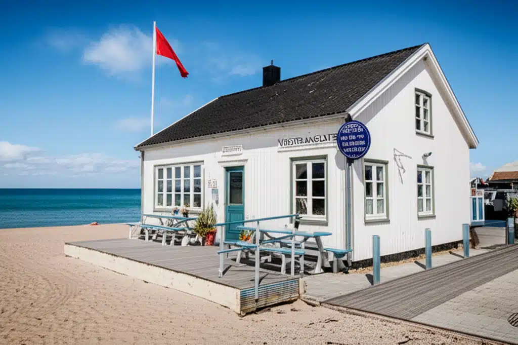 Vesterhavscaféen ved Nørre Vorupør Landingsplads - Udsigt og Café