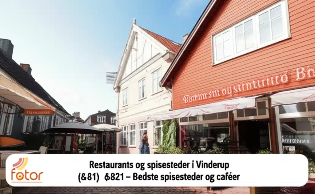 Restaurants og spisesteder i Vinderup - Bedste spisesteder og caféer 1 Vinderup restauranter og caféer: De bedste spisesteder
